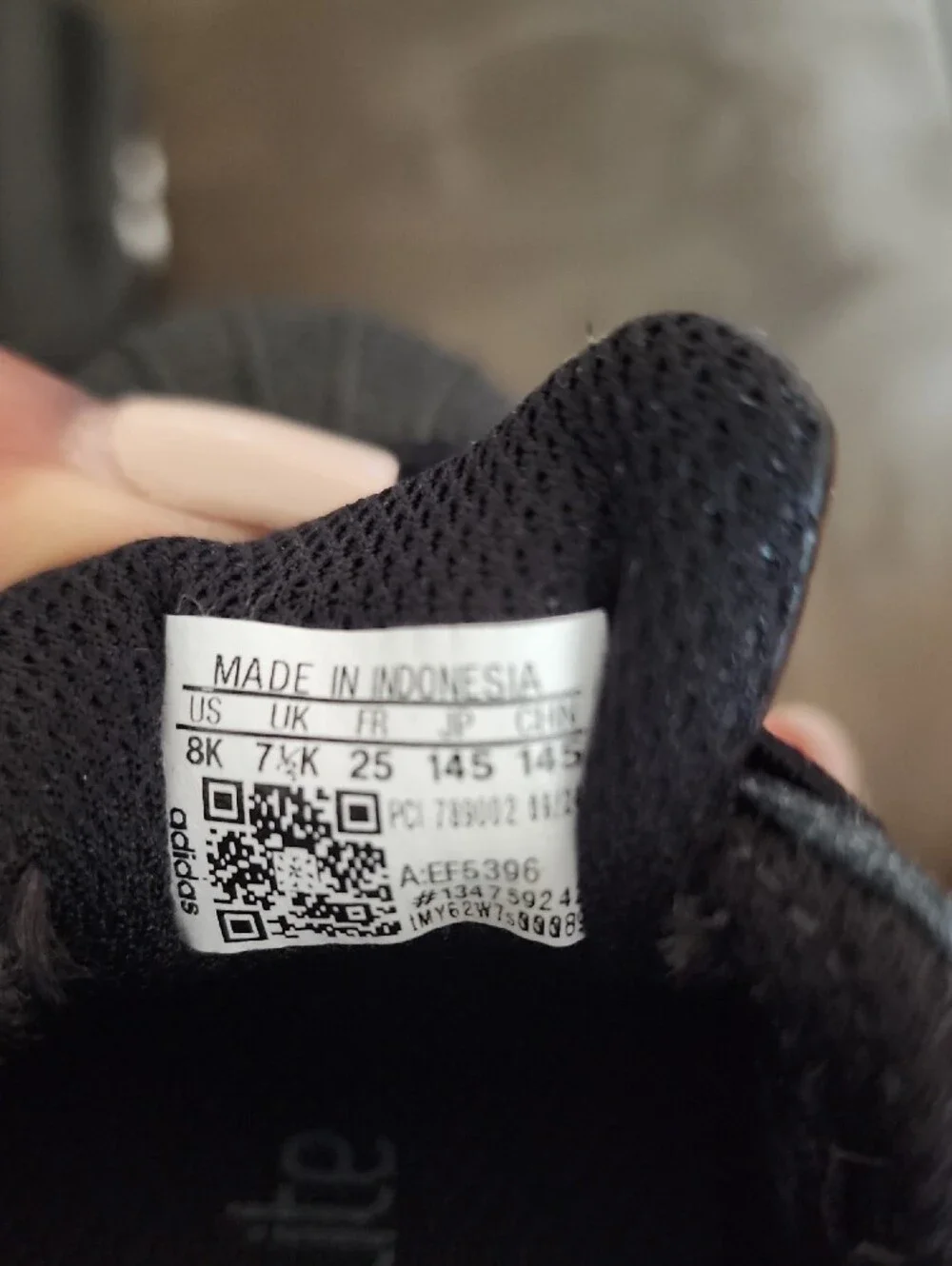 adidas Kids Black with White Stripes Superstar Sneakers